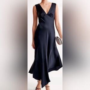 Abercrombie & Fitch Navy Blue Maxi Dress